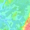 Topografische kaart Mooseurach, hoogte, reliëf