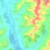 Topografische kaart Les Âges, hoogte, reliëf