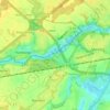 Topografische kaart Legan, hoogte, reliëf