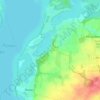 Topografische kaart Waldshagen, hoogte, reliëf