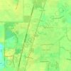 Topografische kaart Pittsville, hoogte, reliëf