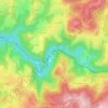 Topografische kaart La Varache, hoogte, reliëf