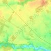 Topografische kaart Le Loup Pendu, hoogte, reliëf