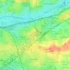 Topografische kaart Le Chêne Morand, hoogte, reliëf
