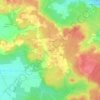 Topografische kaart Champigny, hoogte, reliëf