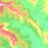 Topografische kaart Bhordi, hoogte, reliëf