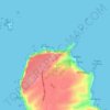 Topografische kaart Faro de Cabo de Peñas, hoogte, reliëf