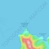 Topografische kaart Cape Reinga, hoogte, reliëf