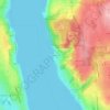 Topografische kaart Manitou, hoogte, reliëf