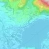 Topografische kaart Penzano, hoogte, reliëf