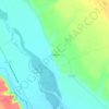 Topografische kaart Almudáfar, hoogte, reliëf