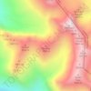 Topografische kaart Karasay, hoogte, reliëf