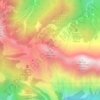 Topografische kaart Punta dell'Uccel, hoogte, reliëf