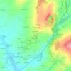 Topografische kaart Kergaradec Vihan, hoogte, reliëf