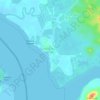 Topografische kaart Kampung Pasir Gogok, hoogte, reliëf