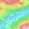 Topografische kaart Dundreggan, hoogte, reliëf