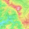 Topografische kaart Rowley Regis, hoogte, reliëf