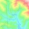 Topografische kaart Kampung Monggis, hoogte, reliëf