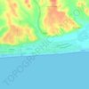 Topografische kaart La Antilla, hoogte, reliëf
