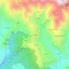 Topografische kaart dharkot, hoogte, reliëf
