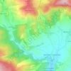 Topografische kaart Zugarreta, hoogte, reliëf