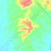 Topografische kaart Okopedi, hoogte, reliëf