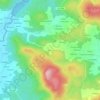 Topografische kaart Vilacizal, hoogte, reliëf
