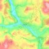 Topografische kaart Turriff, hoogte, reliëf