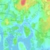 Topografische kaart Viet, hoogte, reliëf