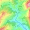 Topografische kaart Ganwali, hoogte, reliëf