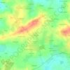 Topografische kaart La Marhannais, hoogte, reliëf