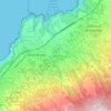 Topografische kaart Cuatro Caminos, hoogte, reliëf