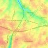 Topografische kaart Le Pière, hoogte, reliëf