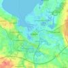 Topografische kaart Wismar, hoogte, reliëf