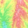 Topografische kaart Frisco, hoogte, reliëf