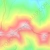 Topografische kaart Peña Iján, hoogte, reliëf