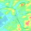 Topografische kaart Kesh, hoogte, reliëf