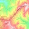 Topografische kaart Tublay, hoogte, reliëf
