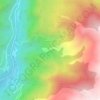 Topografische kaart Tena, hoogte, reliëf