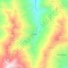 Topografische kaart La Dehesa, hoogte, reliëf