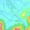 Topografische kaart Mantin, hoogte, reliëf