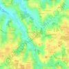 Topografische kaart La Fay, hoogte, reliëf