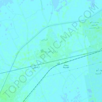 Topografische kaart Birimbal al Quadima, hoogte, reliëf
