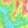 Topografische kaart Peïra Segia, hoogte, reliëf