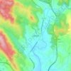Topografische kaart Sobrado, hoogte, reliëf