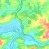 Topografische kaart Las Segadas de Arriba, hoogte, reliëf