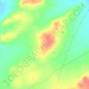 Topografische kaart Loma Larga, hoogte, reliëf