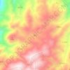 Topografische kaart 海坝, hoogte, reliëf