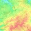Topografische kaart Oensel, hoogte, reliëf