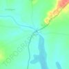 Topografische kaart Hannur, hoogte, reliëf